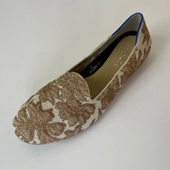 Rothy's The Lounge Loafer Women's 9 Gold Chantilly Metallic Amputee Left Only - Picture 2 of 7